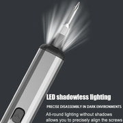 Electric Screwdriver Set Precision Power Tool Kit  Rechargeable With LED Light 30 Bits For PC Mobile Phone Repair Tools DIY Hand