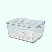 Food-Grade Refrigerator Storage Box Transparent with Lid Food Storage Containers Plastic Stackable Kitchen Organizer Camping