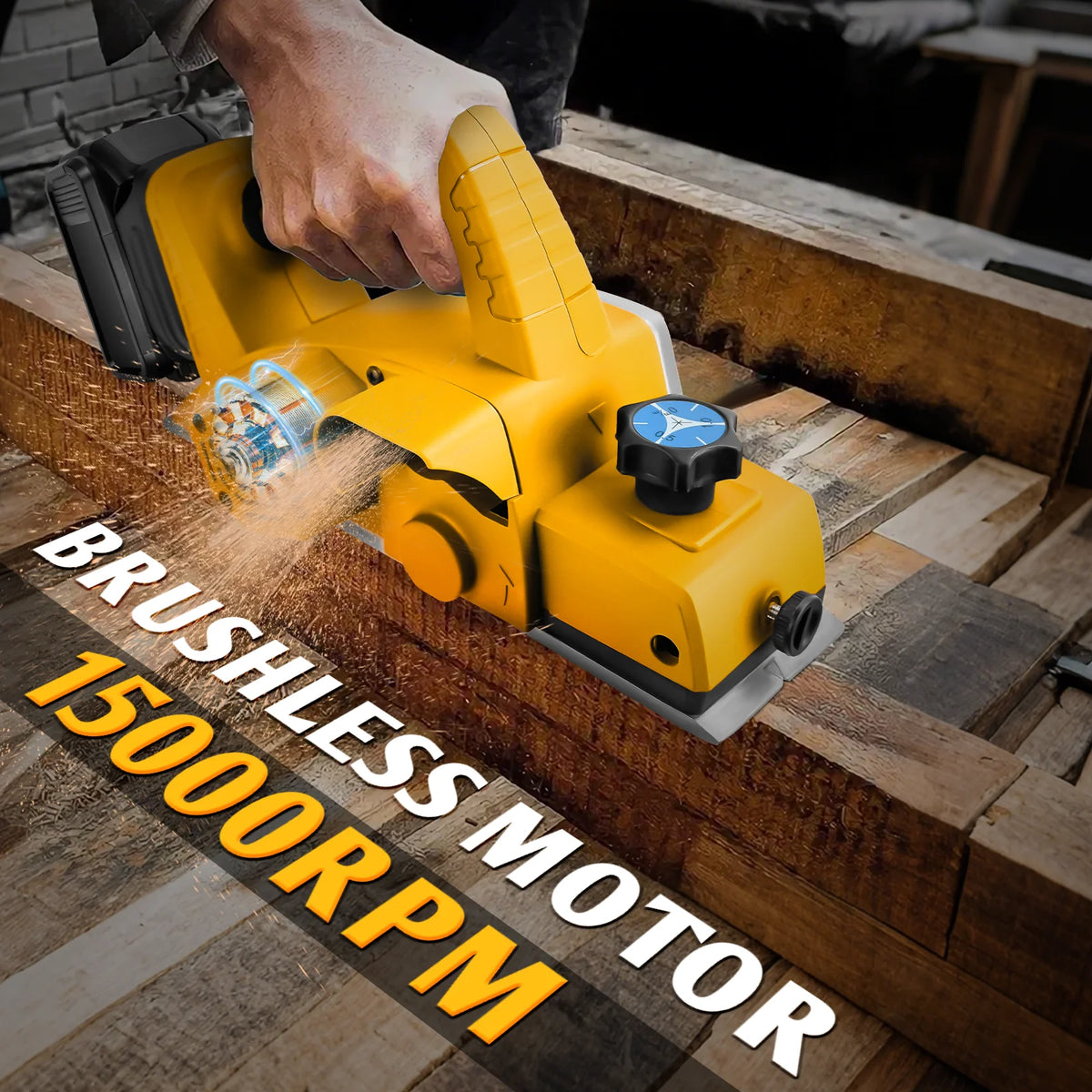 Electric Hand Planer for Dewalt 20V Cordless Handheld Power Planer Carpenter Home DIY Electric Router trimmer Power Tools