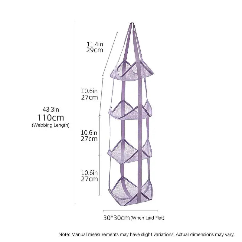 Storage Solution for Sports Equipment, Wall Mounted Mesh Hanging Bag for Basketball Soccer.