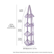 Storage Solution for Sports Equipment, Wall Mounted Mesh Hanging Bag for Basketball Soccer.