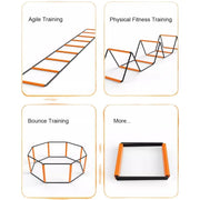 Fold Freely Soccer Coordination Football Footwork Training Fitness Agility Hurdle Jump Ladder