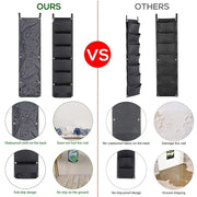 6 Pockets Garden Wall Hanging Planting Bags Vegetable Green Plant Grow Planter Vertical Felt Fabric Nursery Bags Garden Supplies