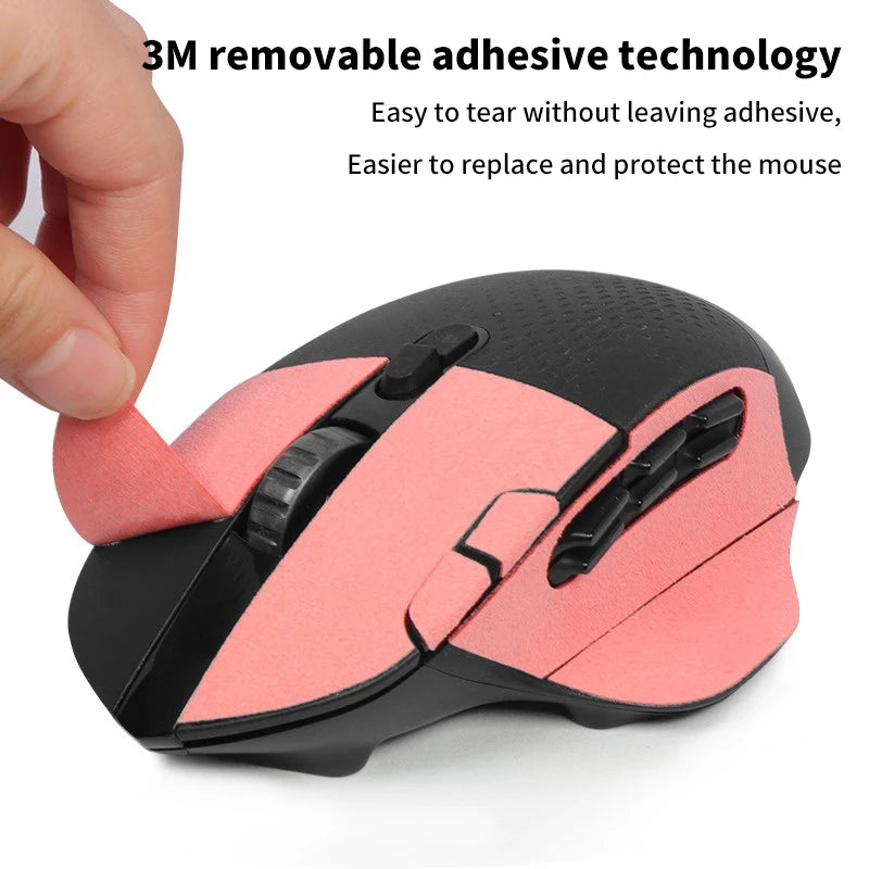 Logitech G604 Mouse Accessories; Colorful Anti-Slip Grip Tape Stickers for Enhanced Gaming