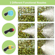 Electric Sprayer, 5L Electric Garden Sprayer, 2400mAh Sprayer 3 Nozzles Mist Sprayer, USB Rechargeable Handle, Retractable Wand
