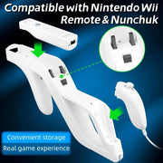 Shooting Gun Gaming Accessories Detachable Zapper Gun for Wii Remote Controller Gaming Control Games AccessoriesRemote