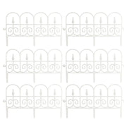 Garden Border Edging Fence 6pcs Garden Fence Panels Flexible Detachable Tree Fence Weatherproof Splicing Fence Landscape Path