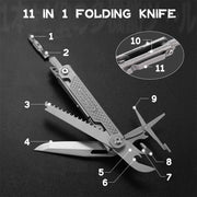 SWISS TECH 11 in 1 Mini Multitool Multi-function Tools with Scissors Screwdriver EDC Outdoor Survival Hand Tool