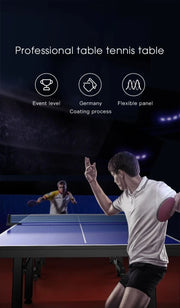 12/16/18/25MM Tennis Table with Wheels Portable Professional Outdoor Indoor Foldable and Removable Singles Practice Tennis Table