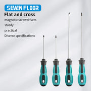 Multipurpose Handle Screwdrivers Set With Magnetic Insulated Security Repair Hand Tools Cross/Straight Type Mini Screw Driver