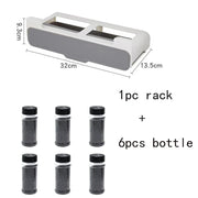 Kitchen Seasoning Bottle Storage Rack Spice Rack Self-adhesive Wall-mounted Under-Shelf Spice Organizer Kitchen Storage Rack