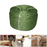 Cat Scratching Post Durable Twisted Sisal Rope for Gardening Applications Scratching Posts DIY Artwork Climbing Frame 6mmx20M