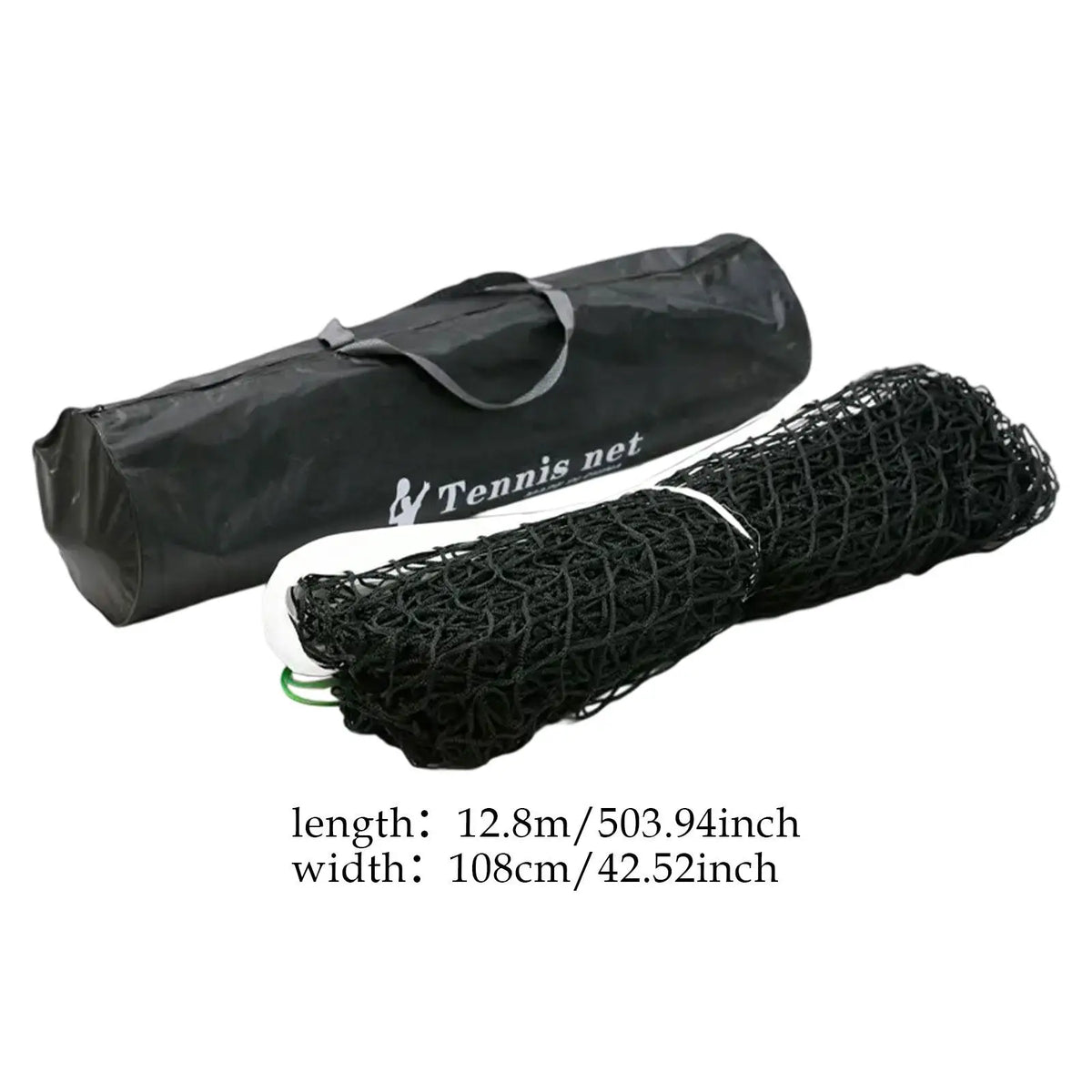 Standard Tennis Net Weatherproof Quick Install Portable Polyethylene Steel Wire Pull Rope Tennis Court Net for Home Yards