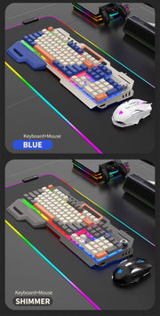 Gaming Keyboard Spanish Russian Arabic Keyboard 100% Layout RGB Backlight Gamer Keyboard Volume Knob Wired K90 104 Keys Hand Sup