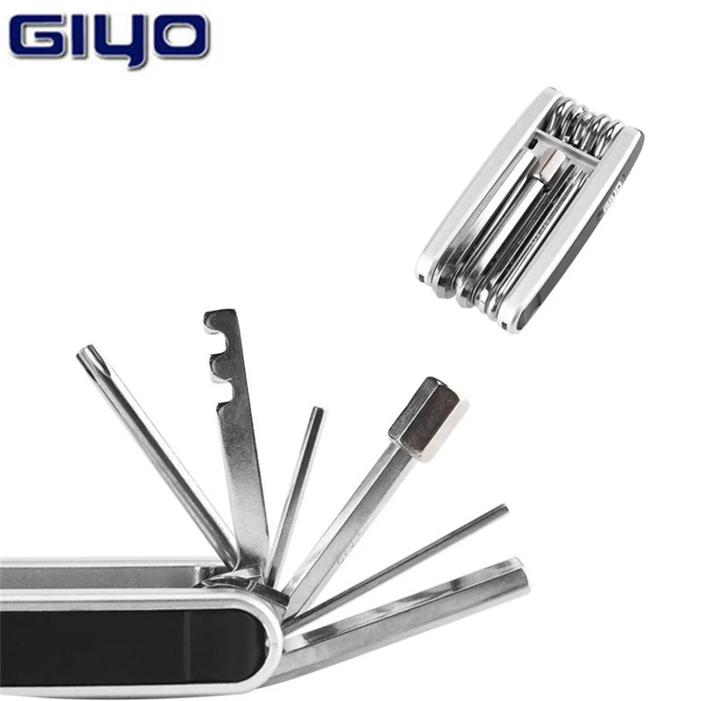 Bicycle Repair Tools Kit, Hex Spoke, Cycling Screwdrivers Tool, Tyre Lever, Allen Wrench, Mountain Bike Multitool
