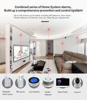 4G wireless security alarm, WIFI smart home alarm system kit, home security protection, compatible with SmartLife PGST-103