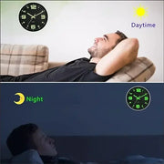 living room wall clock light luxury modern simple quartz clock hanging wall  household clock free punching atmosphere quiet