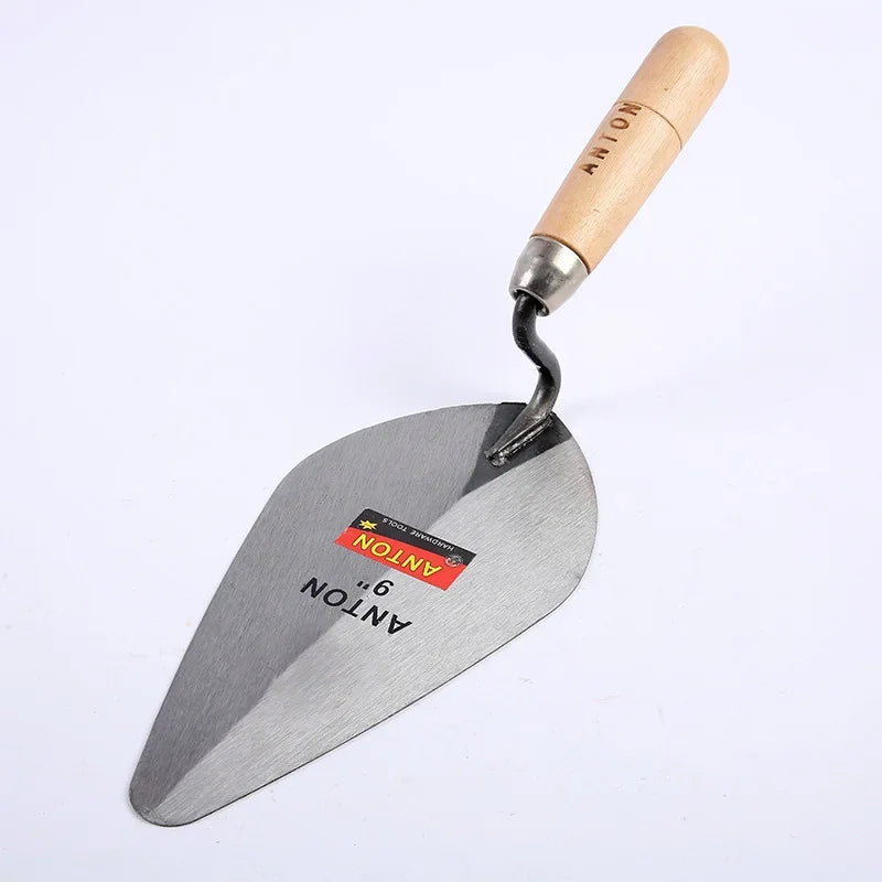 6/7 Inch Construction Tools Putty Knife Brick Trowel Laying Carbon Steel Blade Pointing Plaster Tool Carbon Steel 1Pc