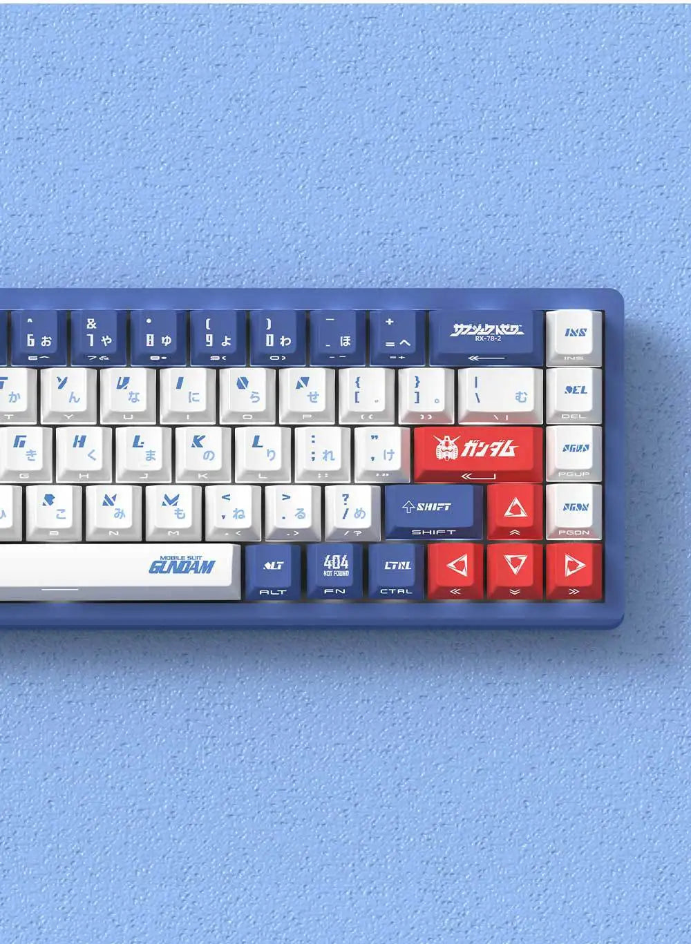 Anime Gaming Keyboard Keycaps 129 Key Set Pbt Material Five-Sided Heat Sublimation Transparent Side-Engraved Mechanical Keyboard