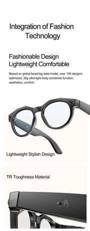 2026New800W Camera AI Glasses Men Color-Changing Smart Translation Glasses Photo Video Recording Waterproof Call SmartSunglasses