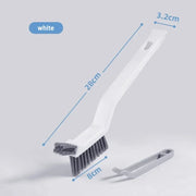 Effective Cleaning Brush for Corners and Gaps - 2-in-1 Multipurpose Bathroom and Floor Tiles Cleaning Brush