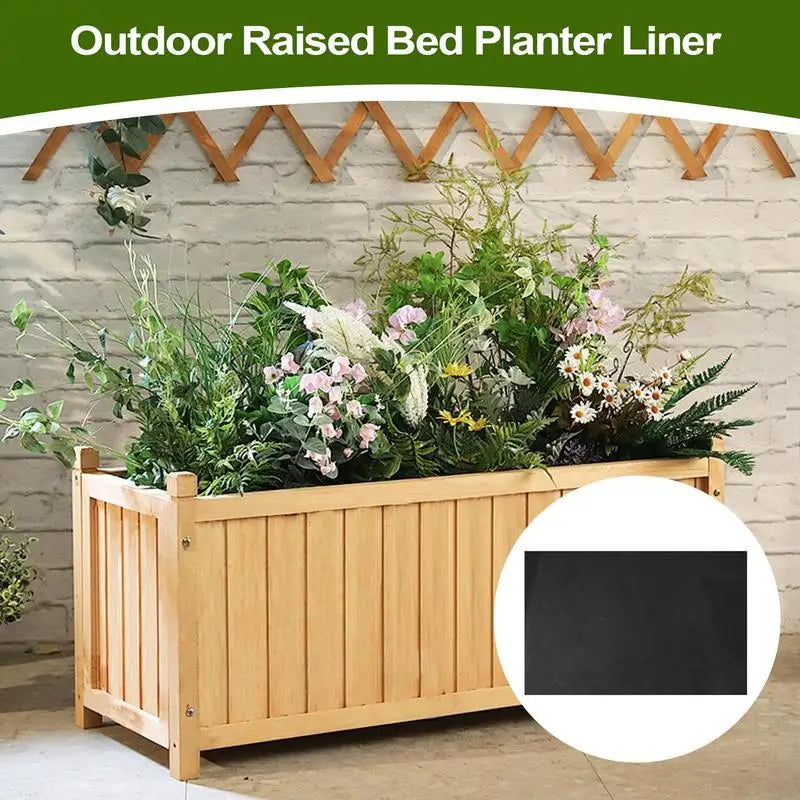 Landscaping Fabric Breathable Recyclable Waterproof Garden Bed Liner Ground Cover Gardening Pots, Planter & Accessories 1.6*2.9M