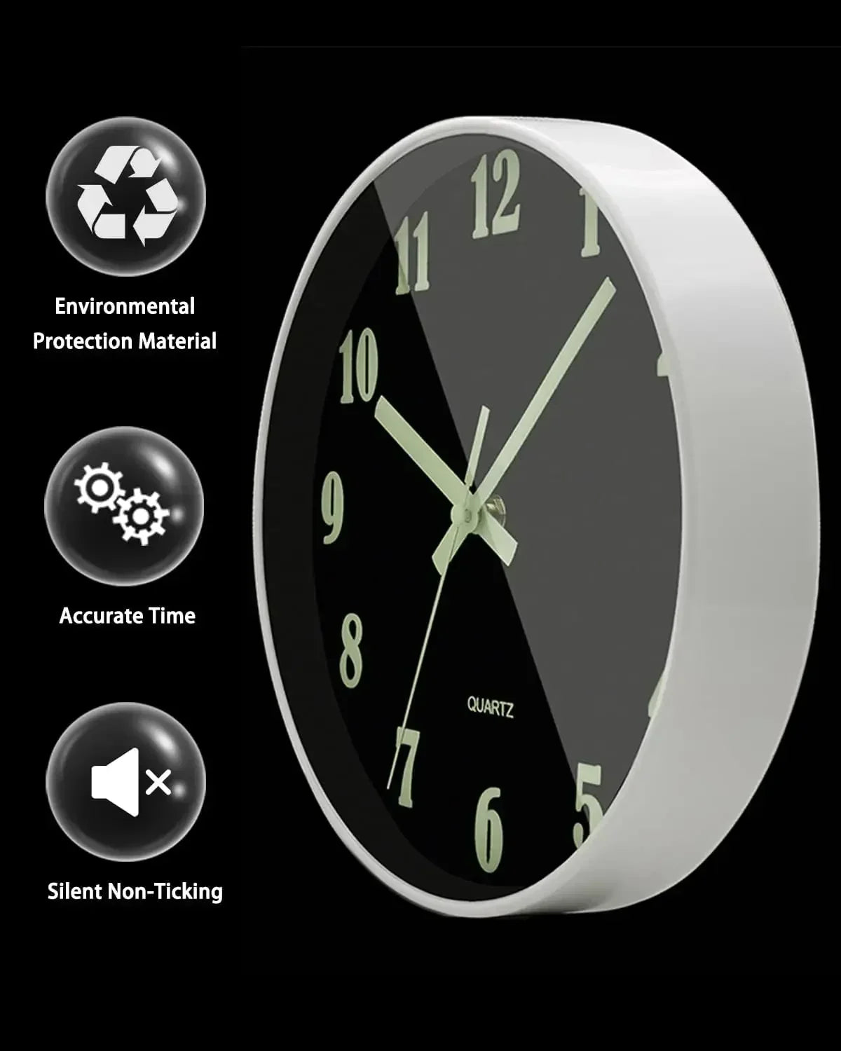 living room wall clock light luxury modern simple quartz clock hanging wall  household clock free punching atmosphere quiet