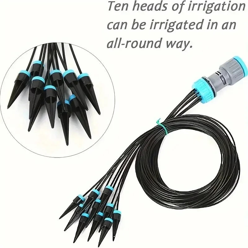 Garden Automatic Watering Device, Gardening lrrigation System, Drip Seepage Device With 10 Dripper Head Kit For Greenhouse