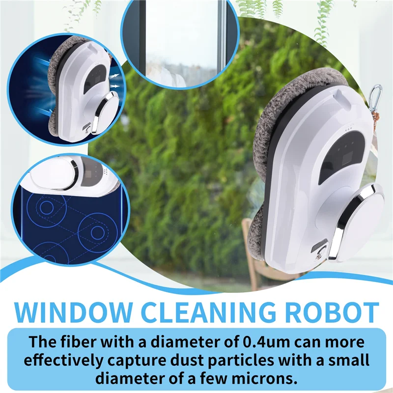 RALCA-Window Cleaner Robot Smart Glass Cleaning Robotic Strong Suction Remote Control Window Cleaning Robot