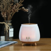 Air diffusers home idea household supplies decorative lights wood grain design mini desktop aromatherapy diffuser humidifier