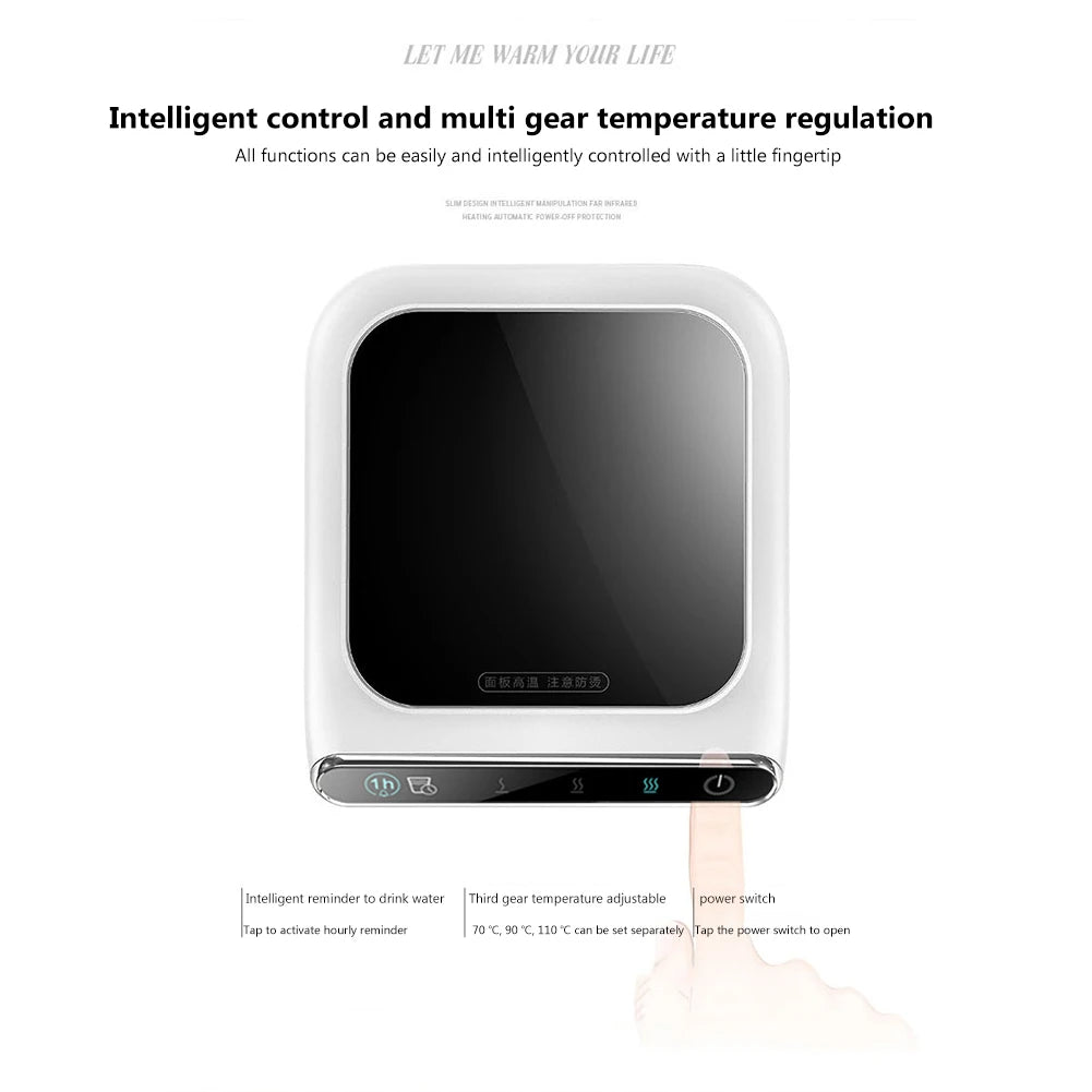 Portable Water Heating Pad Thermostatic Smart Mug Warmer Plate Safety Lightweight Practical Gadgets for Home Office Supplies