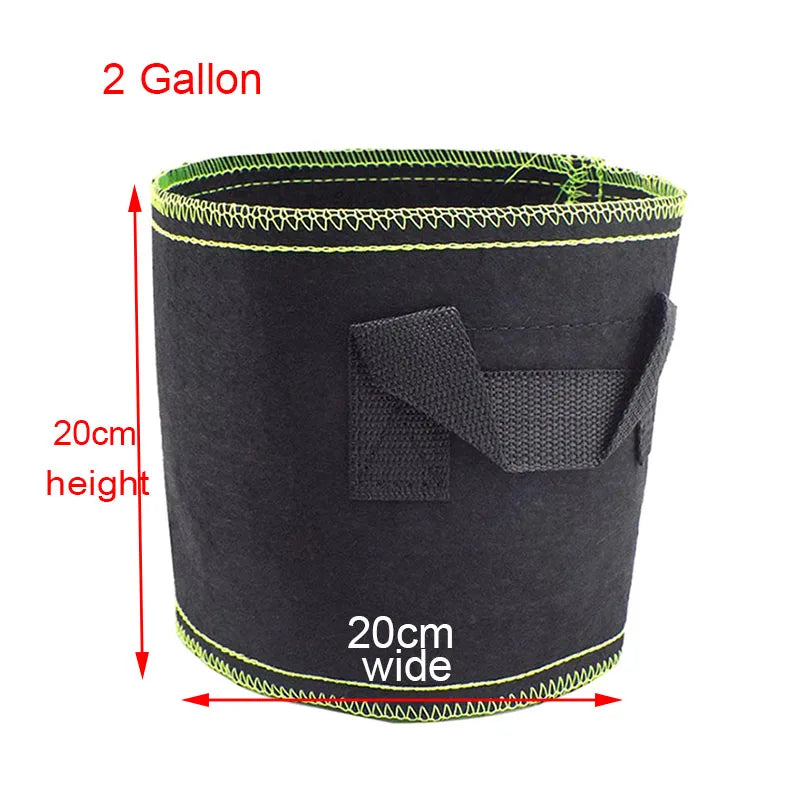 1/2/3 gallon Plant Grow Bags Nursery pots Veg Potato Transplanting planting Flower Pots Self-Adhesion Fabric Supplies Garden To