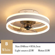 Modern New Smart LED Ceiling Fan Lights Remote Control Dimmable Bedroom Decor Ventilador Lamp Living Dining Room Indoor Lighting