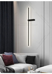 Modern Simple Living Room TV Background Wall Fitting Bedside Lighting In Bedroom Designer Staircase Light Long Indoor Wall Lamp