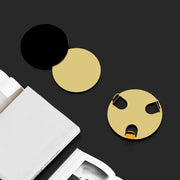 Kitchen Gadgets Round Gold Stainless Steel Coaster Set Mirror-like With Holder Drink Pad Scald-proof Insulated Cup Mat Tabletop