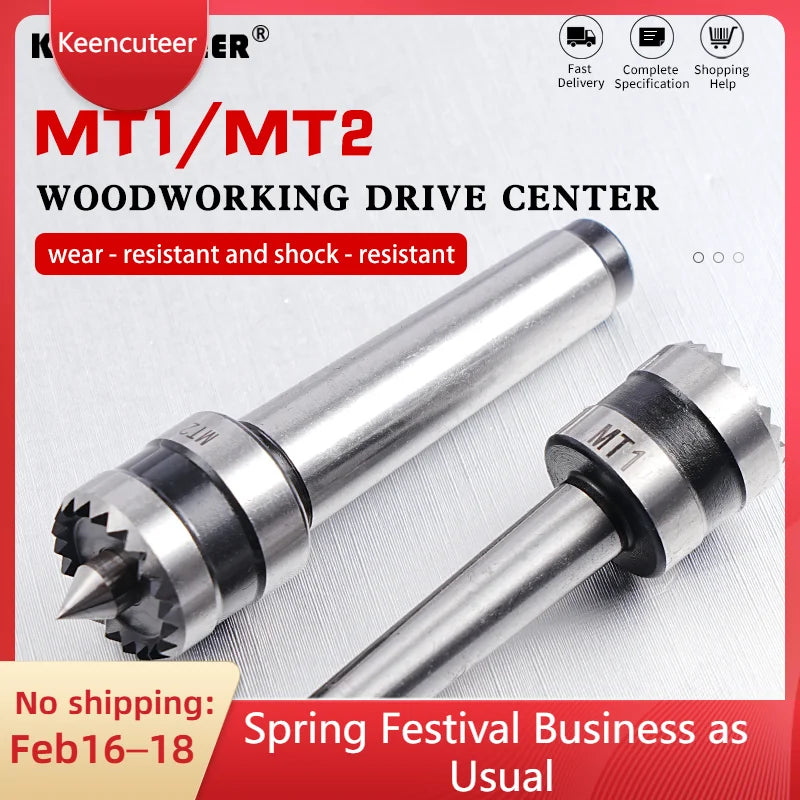 Woodworking Drive Top MT2/MT1 Multi-Tooth Center Spindle Sawtooth Type Woodworking Tools for Precision Spindle Work Lathe Center