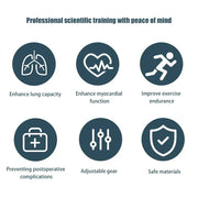 Physical therapy rehabilitation exercises, sports exercise equipment for the heart and lungs, portable respiratory trainer