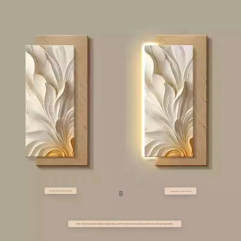 3D living room decoration painting, corridor hanging painting, simple and atmospheric living room entrance wall lamp painting