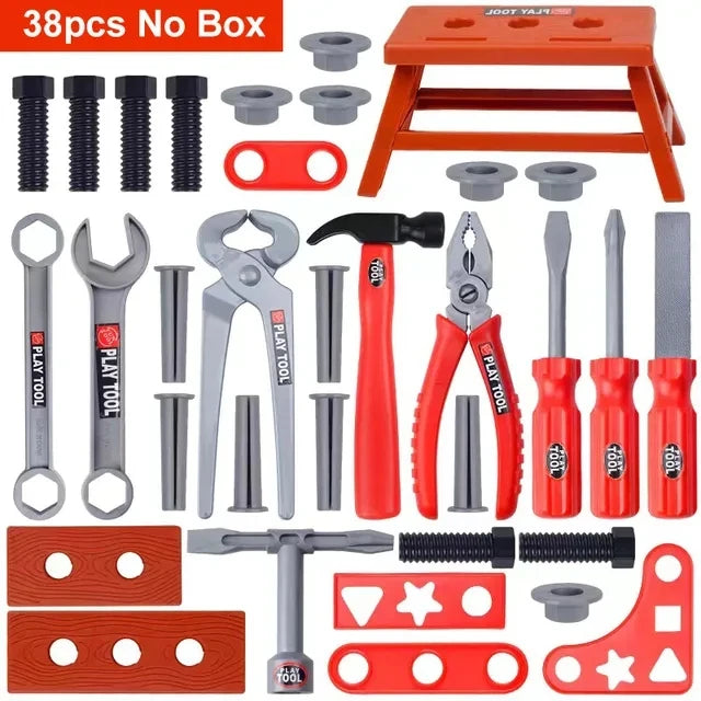 Children Toy Tool Kits Engineer Simulated Repair Tool Set Electric Drill Screwdriver Play House Toy Christmas Gift for Boys Kids