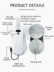 Fully Automatic Water Spraying Smart Electric High-Rise Window Cleaning Device Ultra-thin Strong adsorption Glass Wiping Robot