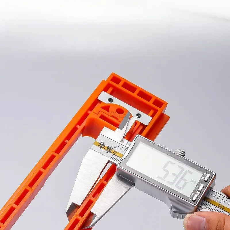 Woodworking Tools Slotting Template Adjustable Length Positioning Board with Scale Base Plate Suitable for Concealed Hinges