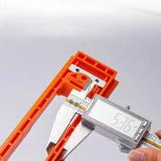 Woodworking Tools Slotting Template Adjustable Length Positioning Board with Scale Base Plate Suitable for Concealed Hinges