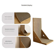 Cat Scratching Post L-shaped Cat scratch Board Wear-resistant Cat Scrapers Furniture Training Grinding Claw Toys Cat Scratcher