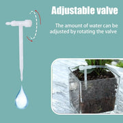 Garden Adjustable Valve Drip Irrigation Device Double Pump Controller Timer System Solar Energy Intelligent Automatic Watering