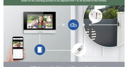 HOMSECUR 4 Wire Tuya Smart APP HD Video House Door Phone Kit with 7" Touch Screen Monitor IP65 Doorbell Camera Record Snapshot