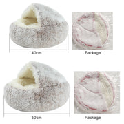 Cat Bed for Deep Sleep  Plush and Warm  Cat Cave Comfortable and Supportive  Easy to Clean  Non-slip Bottom  Suitable for Small
