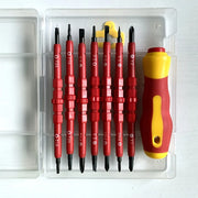 7-in-1 Multi-functional Electrician Screwdriver Set, Dual-purpose Multi-size Tool Kit, Metal, No Power Required, Screwd Set