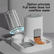Feeder - Dual-purpose Drinking and Feeding Unit - Convenient, Simple, Large Capacity -Suitable for Small and Medium Dogs and cat
