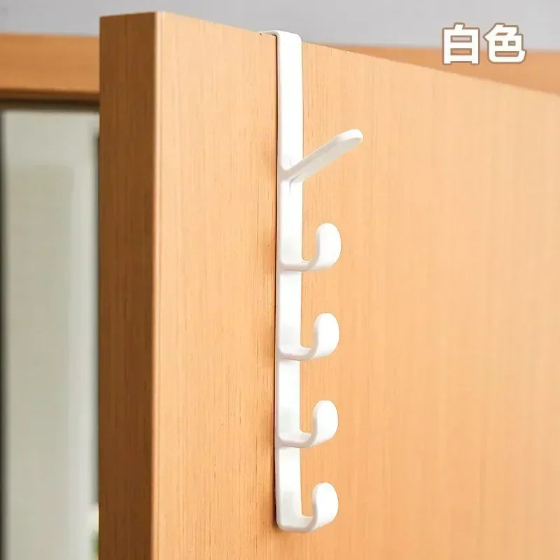 Plastic Hook Cabinet Door Hanging Rack Gadgets Holders Desk Shelves Kitchen Utensils Storage Organizer Bathroom Accessories