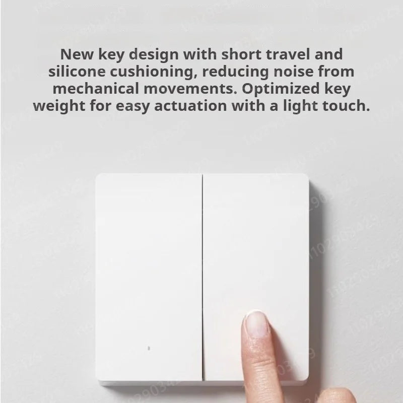 Xiaomi Smart Switch Wall Switch Double Key Dual Control Live Neutral Line Work For Smart Light Remote Control Switch Mi Home New